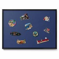 MAGNETTAFEL 70x50 cm Schwarzer Rahmen Dunkelblau - Weinrot, Metall (70/50/0.4cm) - TULUP