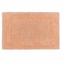 BADEMATTE 50/80 cm, 100% Baumwolle, wendbar - Orange, Textil (50/80cm) - Homescapes