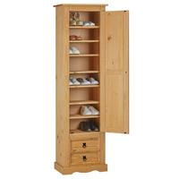 SCHUHSCHRANK TEQUILA braun - Braun, Holz (53/190/38cm) - IDIMEX