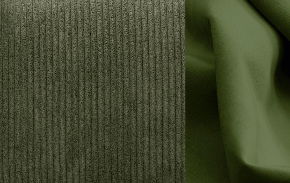 ECKSOFA TAUER 5-Sitzer, olivgrün - Schwarz/Olivgrün, Holzwerkstoff/Kunststoff (173/294cm) - Wozimo