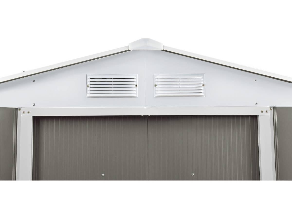 METALL-GARTENHAUS dallas Taupe - Taupe, Metall (340/210/436cm) - Habitat Garten
