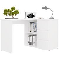 SCHREIBTISCH Weiß 120/75/49 - Weiß, Holzwerkstoff (90/50/75cm) - RAUMHIRSCH FURNITURE