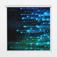 INNENROLLO - Fensterrollo - Rollo - 110x140 cm - Blauer Hagel - Schwarz, Kunststoff (110/140/0.5cm) - TULUP