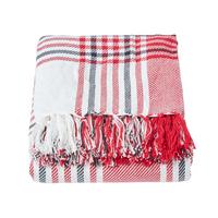 ÜBERWURF 255/360 cm, Schottenkaro, 100% Baumwolle - Rot, Textil (255/360cm) - Homescapes