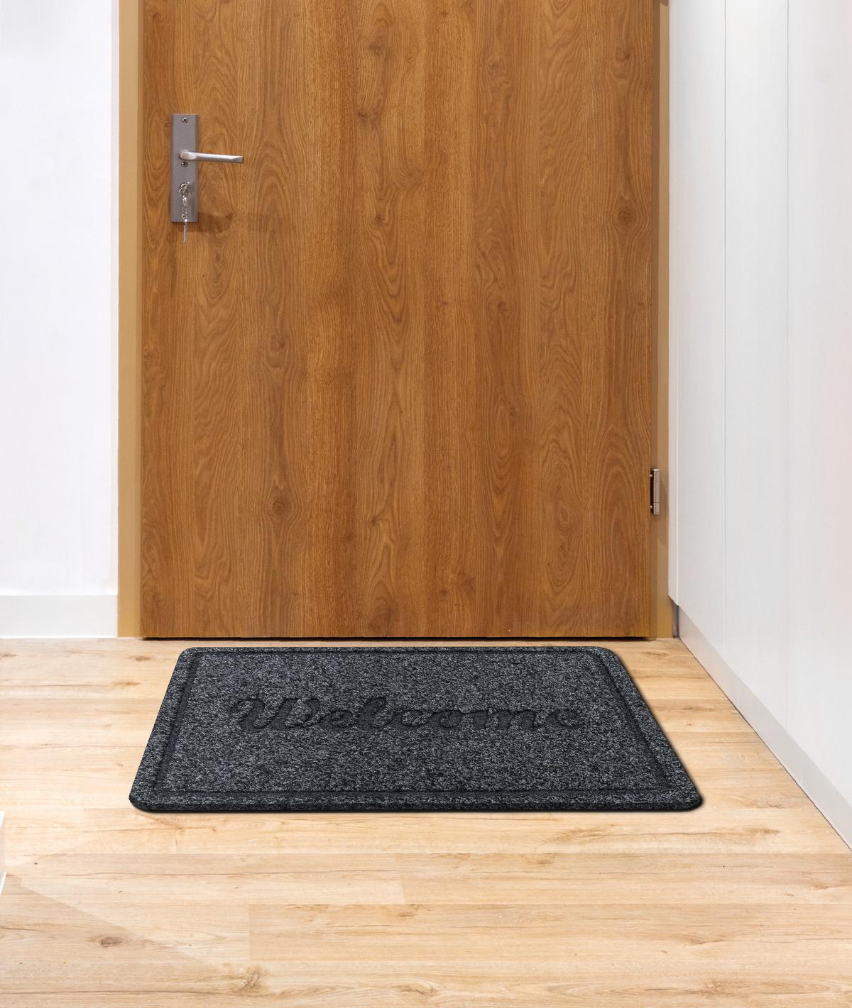 TÜRMATTE WELCOME 2098 50/80 cm - Grau, Textil (50/80cm) - rugsX