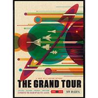 POSTER Große Tour A3 Schwarzer Rahmen - Schwarz, Papier (29.7/5/42cm) - Nacnic