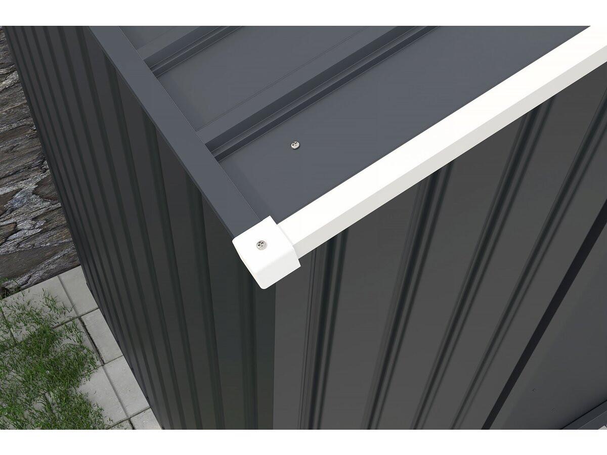 METALL-GARTENHAUS vegas Grau - Grau, Metall (203/185/117cm) - Habitat Garten