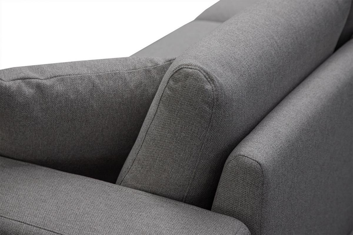 SOFA MEDIOLANE 2,5-Sitzer, grau - Grau, Holzwerkstoff/Textil (203/87/96cm) - Wozimo