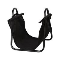 HOLZUNTERSTAND oslo Schwarz - Schwarz, Metall (0.41/0.45cm) - Habitat Garten