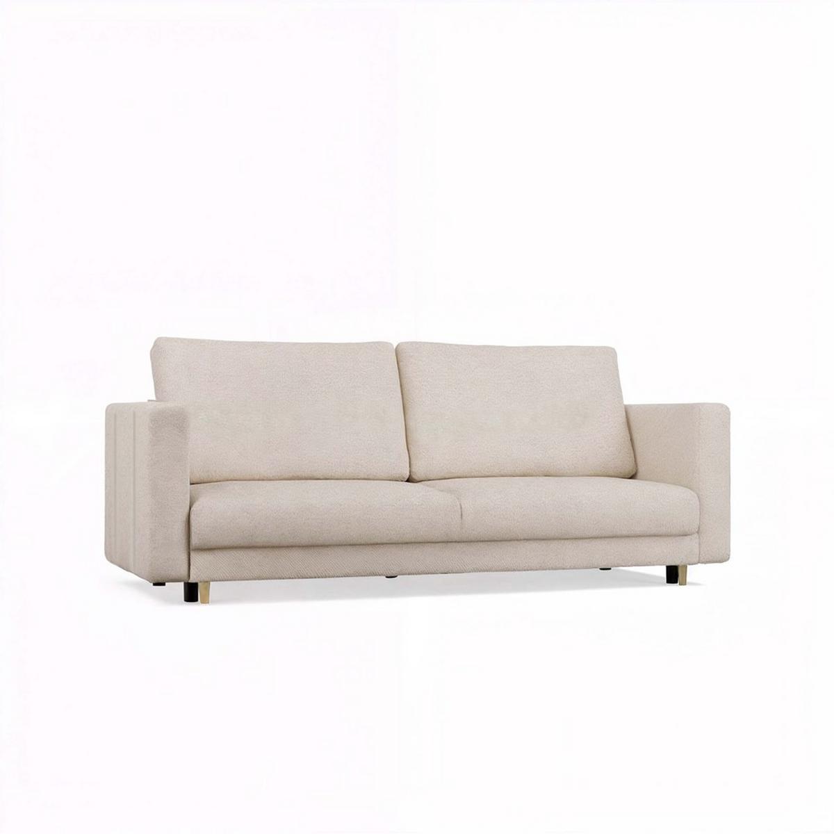 SOFA Beige 221/90/98 - Beige, Holzwerkstoff (221/90/98cm) - RAUMHIRSCH FURNITURE