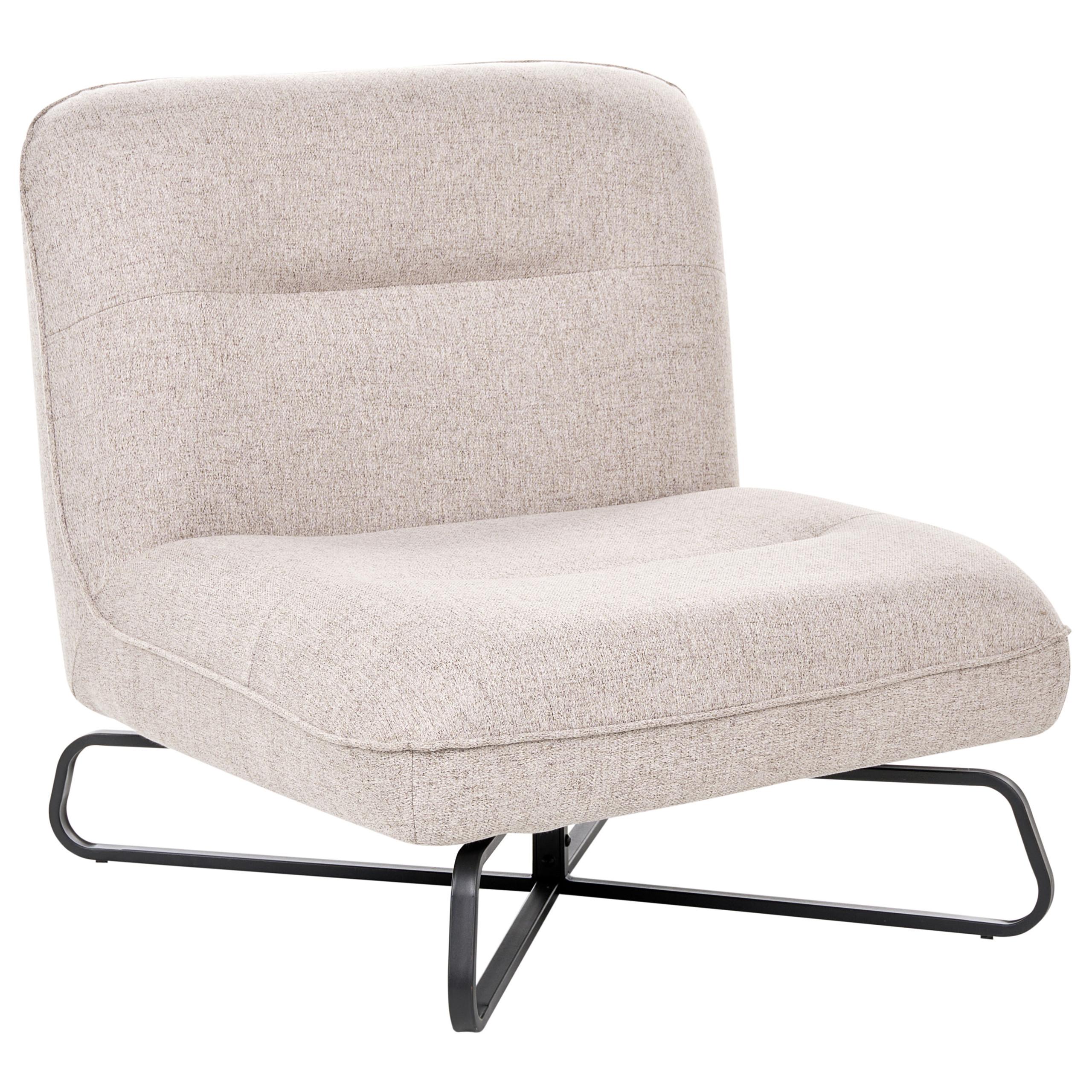 SESSEL Stoff Beige Lindal - Beige, Textil (85/85/83cm) - Beliani