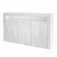 SIDEBOARD Valencia Beton Oxid Optik/ Beton Oxid Optik - Hellgrau, Holzwerkstoff (155/92/40cm) - Vladon
