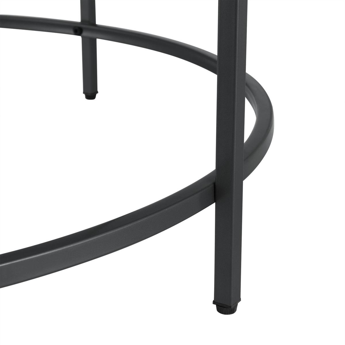 COUCHTISCH Kouvola 84/84/46 - Schwarz, Glas (84/84/46cm) - [en.casa]