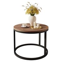 COUCHTISCH CIRI Eichenholz Sterling - Eichefarben/Schwarz, Holzwerkstoff (60/60/42cm) - Lookway