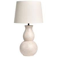 TISCHLAMPE Beige Charges - Beige, Keramik (27/27/50cm) - Beliani