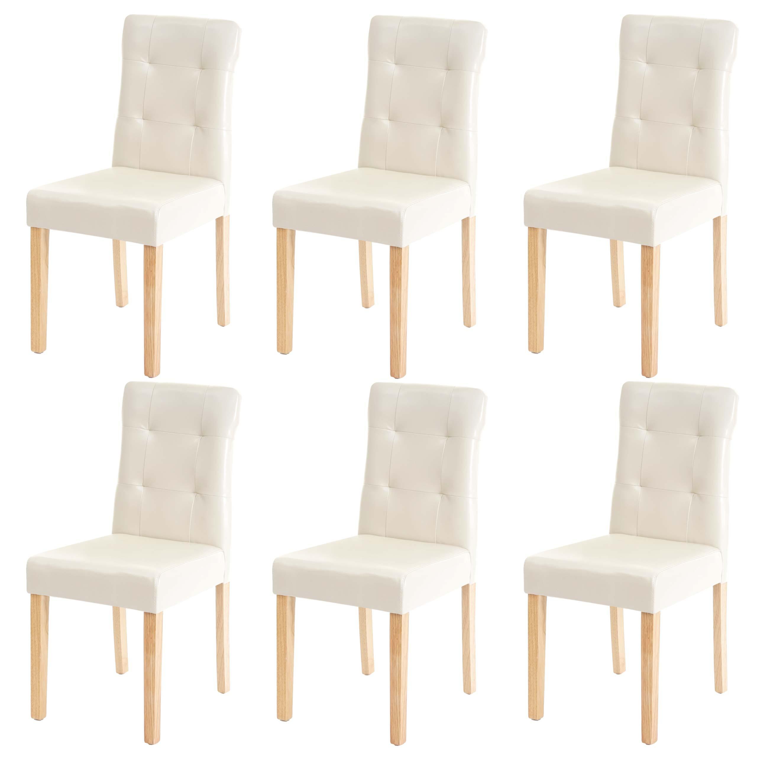 ESSZIMMERSTUHL Beige 6er-Set - Beige/Creme, Textil (41/88/55cm) - MCW