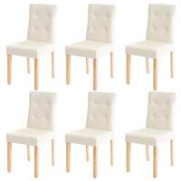 ESSZIMMERSTUHL Beige 6er-Set - Beige/Creme, Textil (41/88/55cm) - MCW
