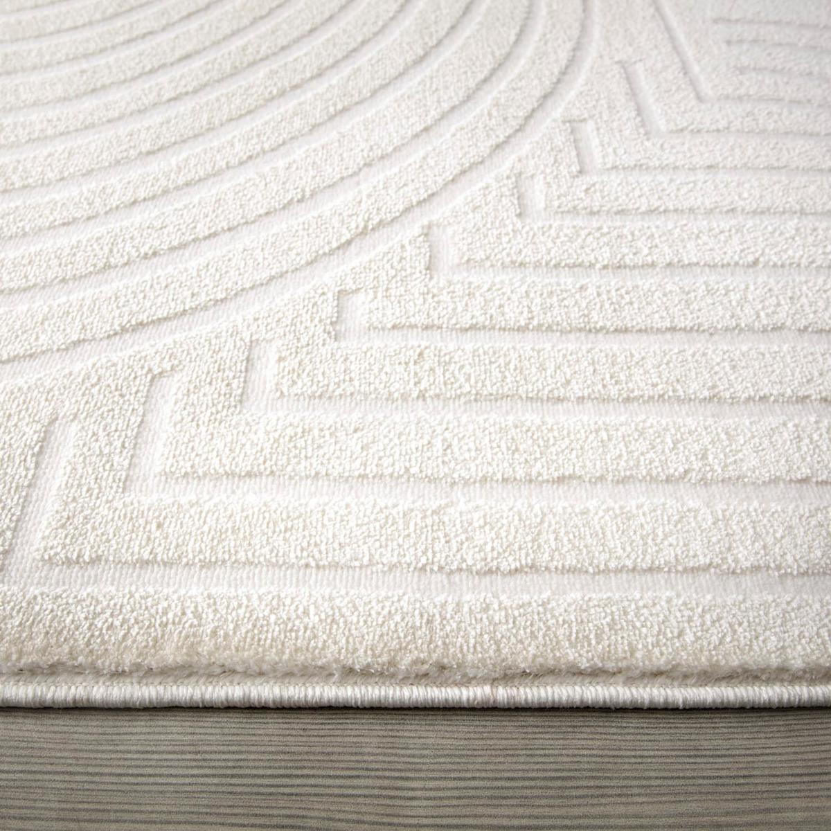 KURZFLORTEPPICH, einfarbig, aus Polyester, Florhöhe 9 mm, Creme, 200 x 290 cm - Creme, Textil (290/200cm) - KADIMA DESIGN