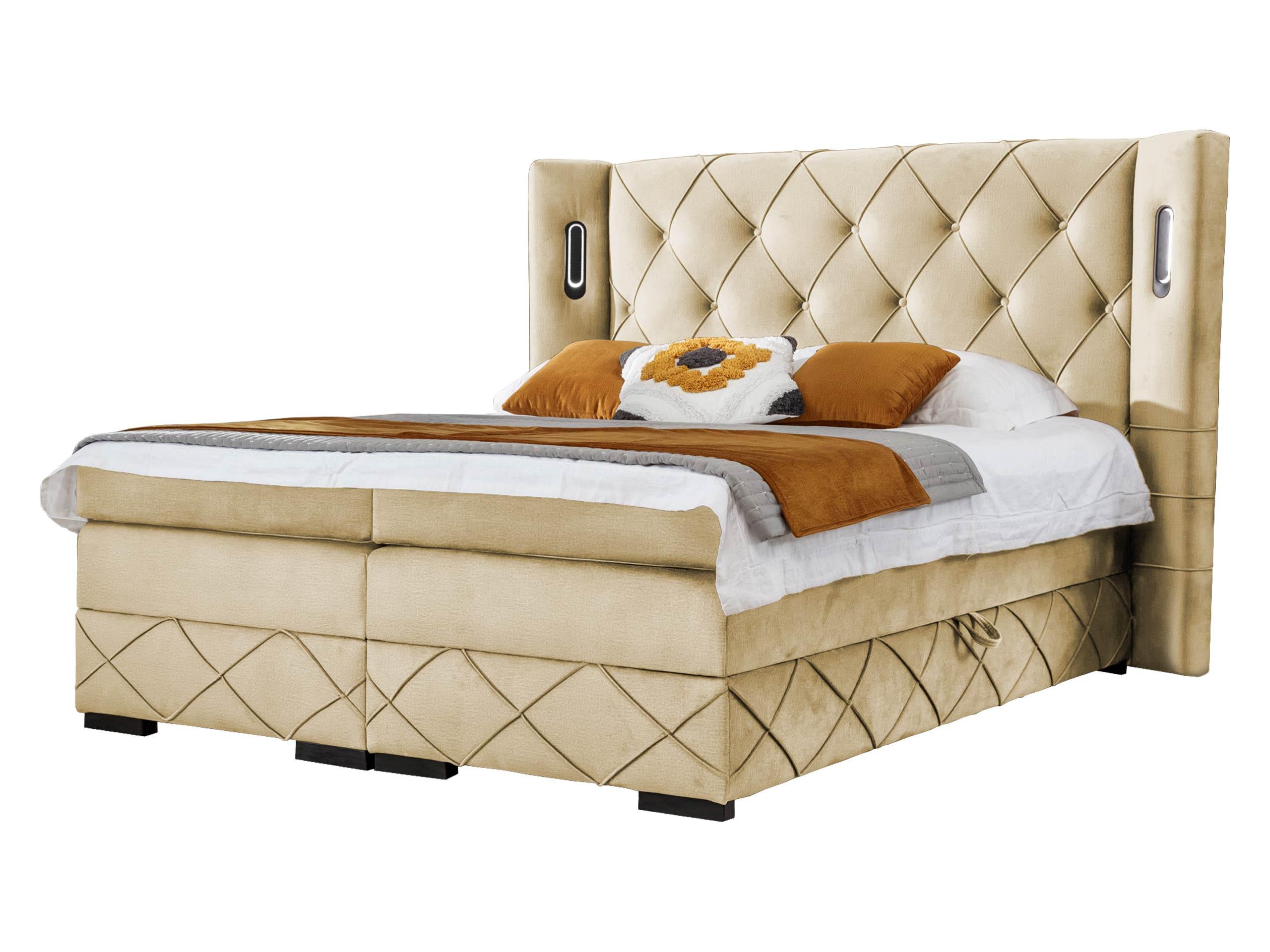 BOXBETT Focus Lux - H3 - Beige, Holz (180/200cm) - MIRJAN24
