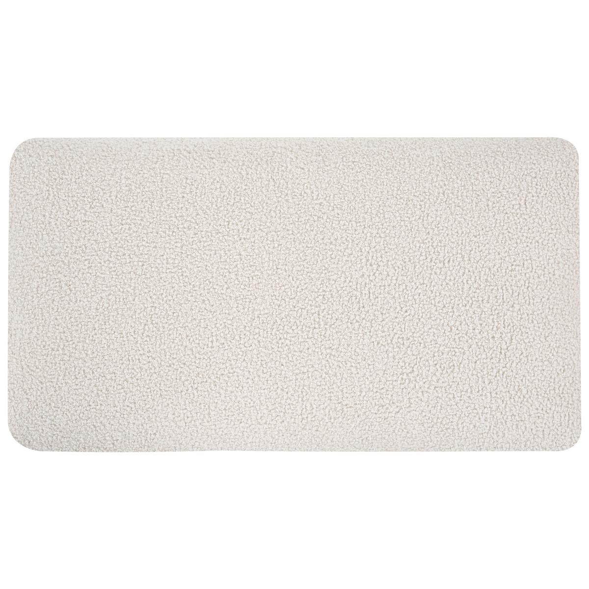 ECKMODUL Bouclé Cremeweiß Kivvik - Creme, Textil (97/80/97cm) - Beliani