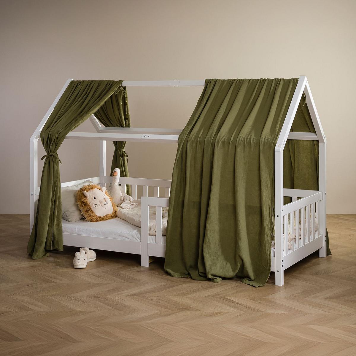 HAUSBETT-HIMMEL NENA - Grün, Textil - IDIMEX