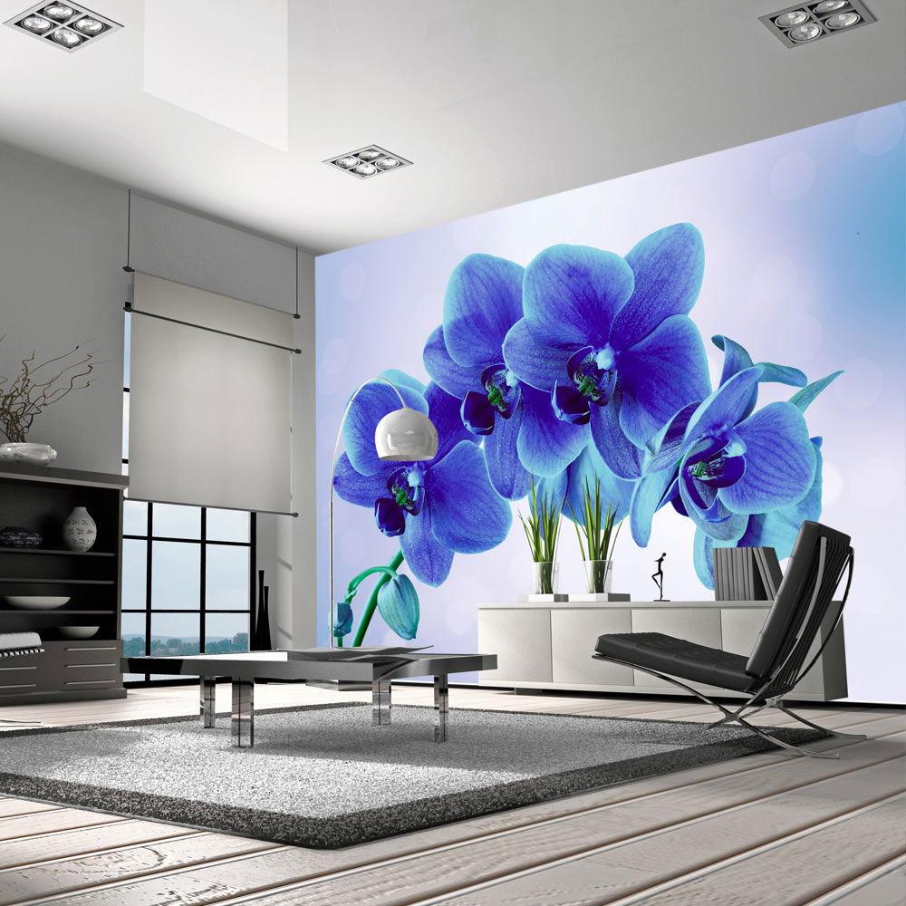 SELBSTKLEBENDE FOTOTAPETE 294/210 cm - Blau/Grau, Kunststoff/Textil (294/1cm) - KUNSTLOFT