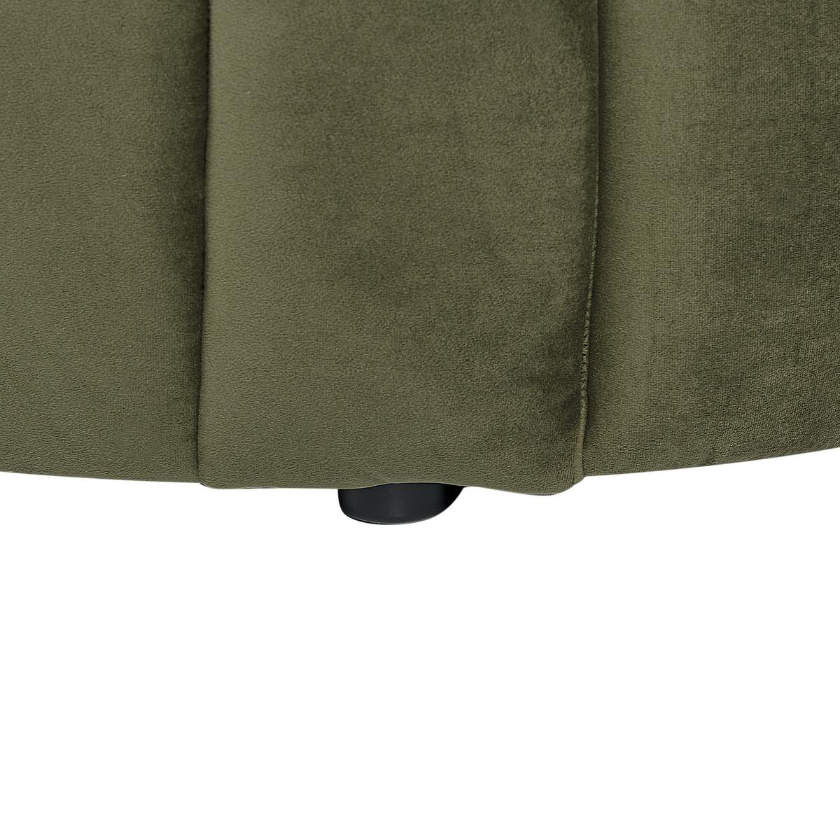 3-SITZER-SOFA Samtstoff dunkelgrün Malung - Grün, Textil (200/68/79cm) - Beliani