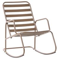 GARTEN-SCHAUKELSTUHL Taupe Turi - Taupe, Metall (66/92/96cm) - Beliani