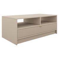 COUCHTISCH Tireno - Sandfarben/Goldfarben, Holzwerkstoff/Metall (50/100/40cm) - MIRJAN24