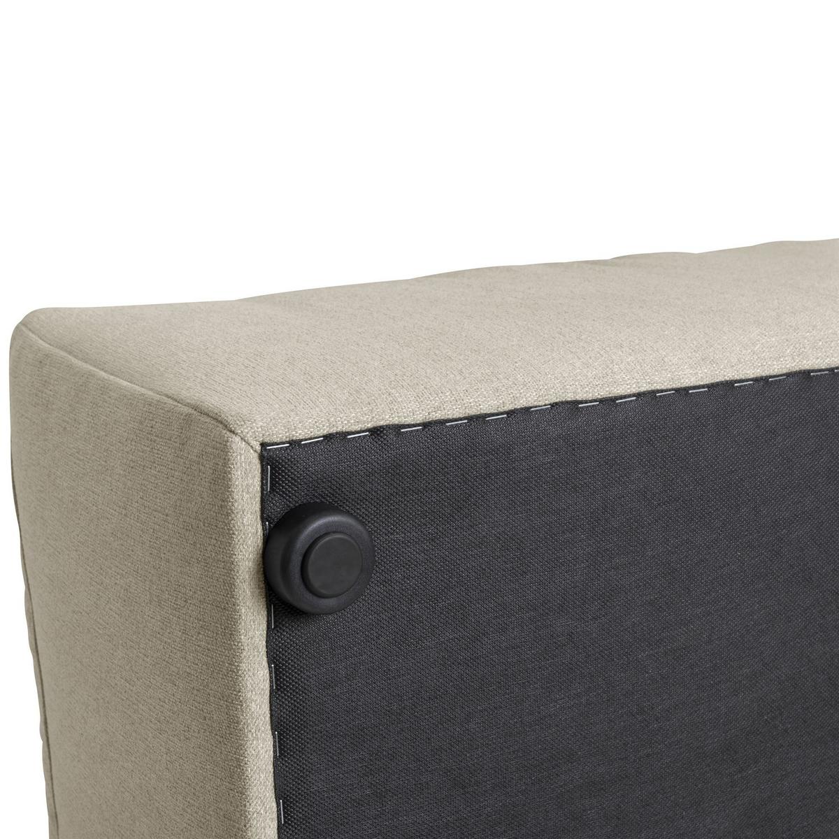 ECKSOFA mit Hocker links Kattrina Flachgewebe creme - Creme, Kunststoff (160/250cm) - 58aufmkessel