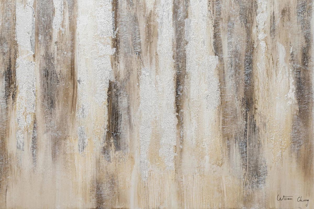 ACRYLBILD HANDGEMALT 120/80 cm - Schwarz, Holz/Textil (120/80cm) - KUNSTLOFT