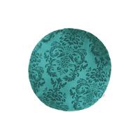 KISSENNHÜLLE Rund Epoche petrol-grün 50 cm Ø - Petrol, Textil (50/50cm) - beties Heimtextil