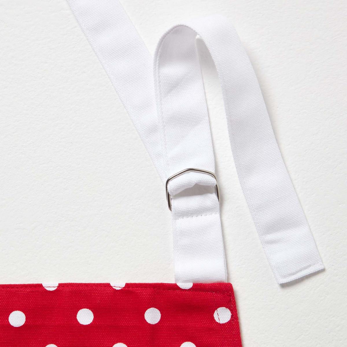 KOCHSCHÜRZE Polka Dots, 100% Baumwolle - Rot, Textil (80/85cm) - Homescapes