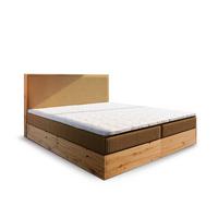 BOXBETT VERDON 140x200 cm mit Matratze und Topper - Gelb - Gelb, Holz (140/200cm) - MASSENO