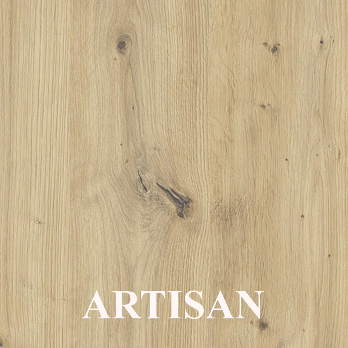 QUADRATISCHER Esstisch ausziehbar – Moderner Wohnzimmertisch und Küchentisch – Tisch mit Holzbeinen, Durchmesser 100 cm - 200 cm - Farbe Artisan - Hellbraun/Weiß, Holzwerkstoff (100/100/77cm) - Alpi-Möbel
