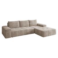 ECKSCHLAFSOFA Tonseo L, Seite: Rechts - Schwarz/Cappuccino, Holz/Kunststoff (173/275cm) - MIRJAN24