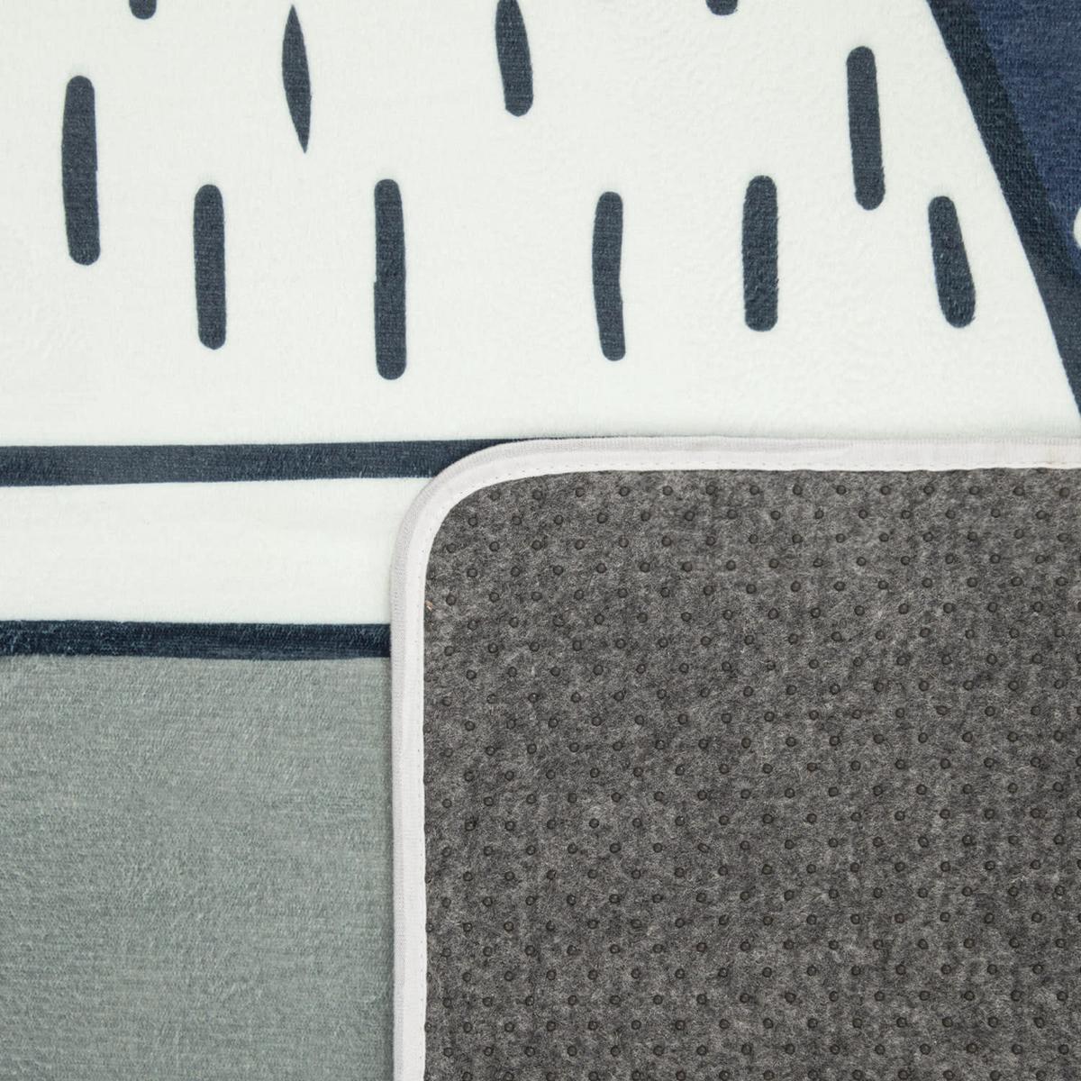 KINDERTEPPICH Waschbar, mit Bergmotiv, Grau, 155 x 230 cm - Grau, Textil (230/155cm) - KADIMA DESIGN