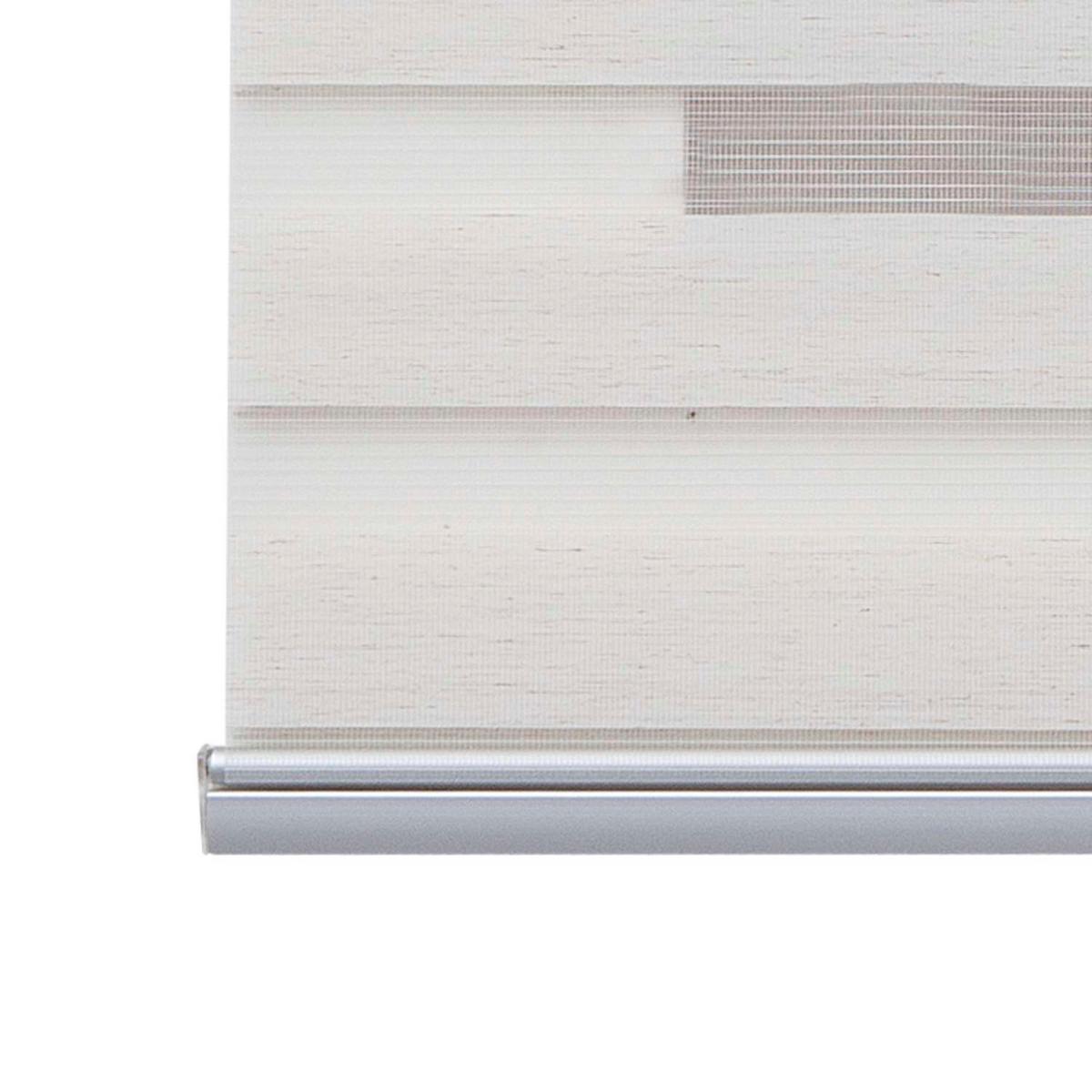 DOPPELROLLO Leinen 200x250 cm - Creme, Kunststoff (200/250cm) - STORESDECO