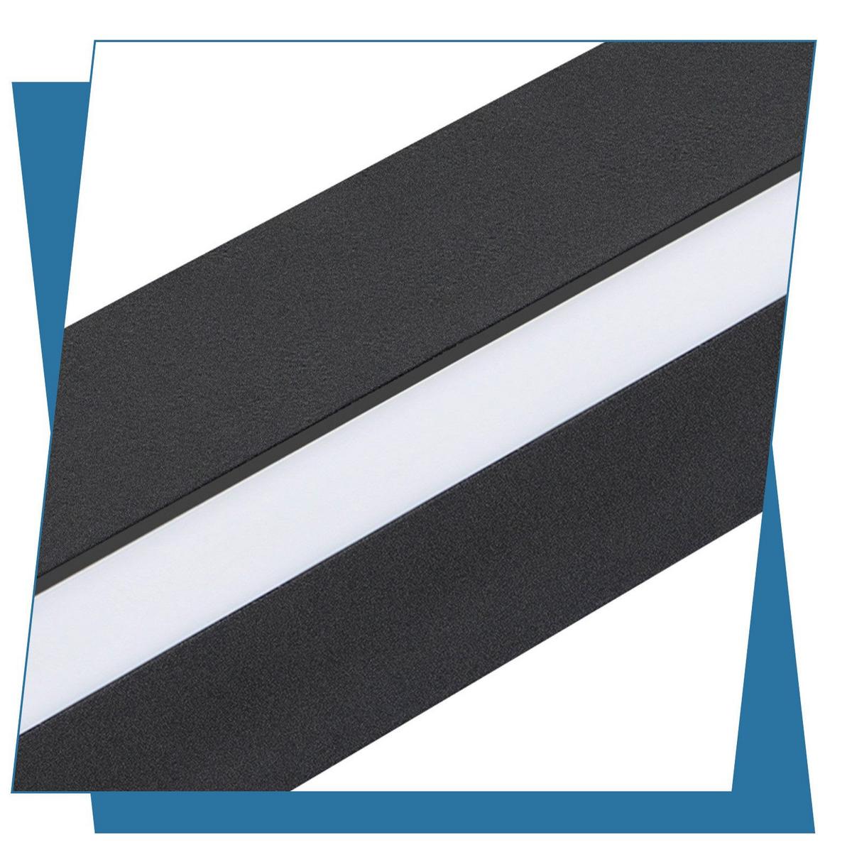 LED WANDLEUCHTE Martina - Schwarz, Metall (4/3/100cm) - Nettlife