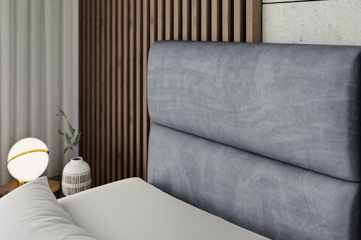 BOXSPRINGBETT elektrisch verstellbar mit 2 Matratzen H4/Taschenfederung MAYA EL 160 x 200 Hellgrau - Hellgrau, Holzwerkstoff (167/200cm) - ALTDECOR
