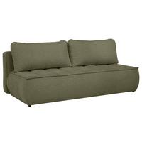 SCHLAFOSOFA Doris mit Schlaffunktion und Bettkasten, DL-System, Grün - Grün, Textil (210/88/100cm) - Beautysofa