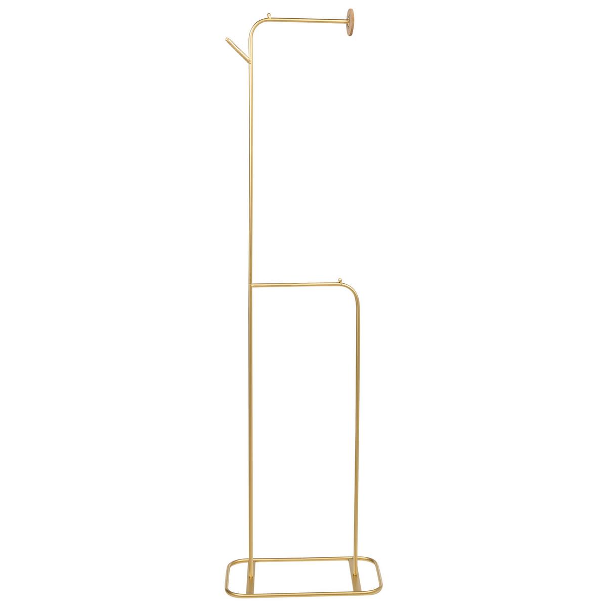GARDEROBENSTÄNDER Gold Eureka - Goldfarben, Metall (48/171/30cm) - Beliani