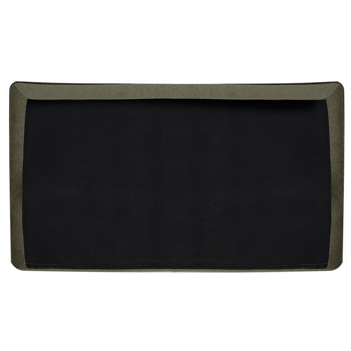 ECKSOFA 3-Sitzer Samtstoff Dunkelgrün linksseitig Elvenes - Braun/Grün, Textil (206/140cm) - Beliani