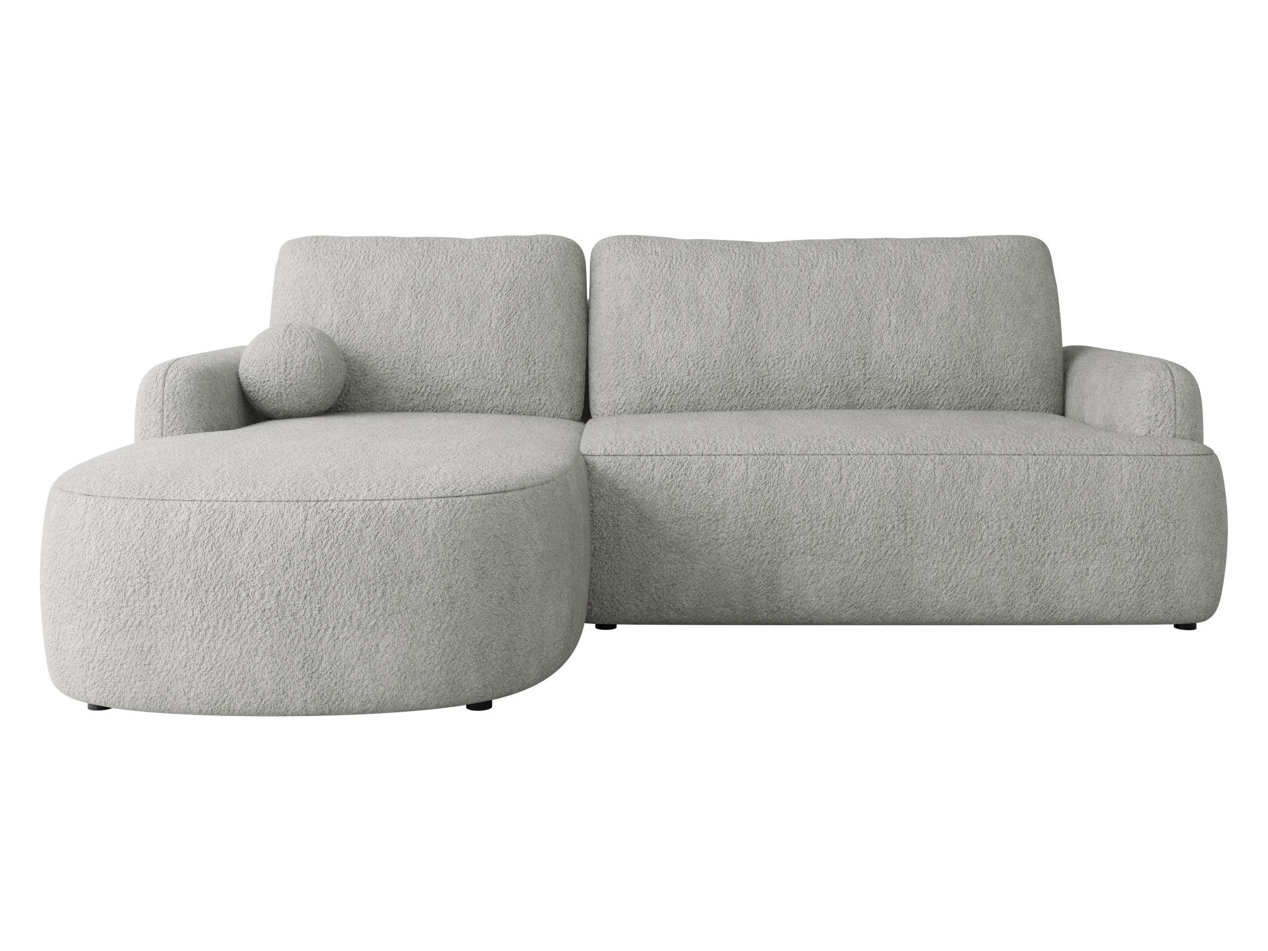 ECKSOFA Loridu, Seite: Links - Hellgrau/Schwarz, Holz/Kunststoff (250/174cm) - MIRJAN24