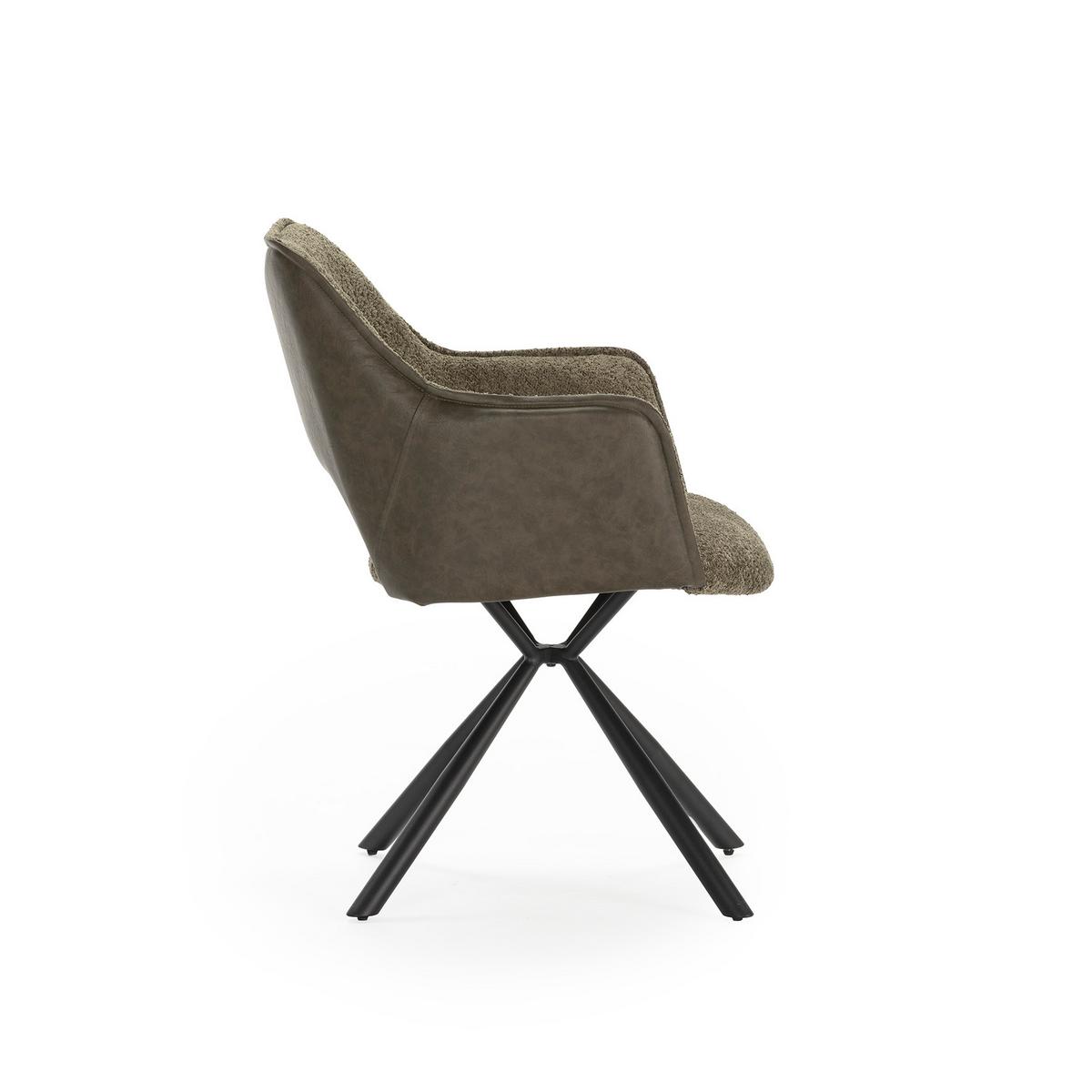 ESSZIMMERSTUHL Mariel Grün 60/62/47 cm 2er-Set - Grün, Textil (62/47/60cm) - Calicosy