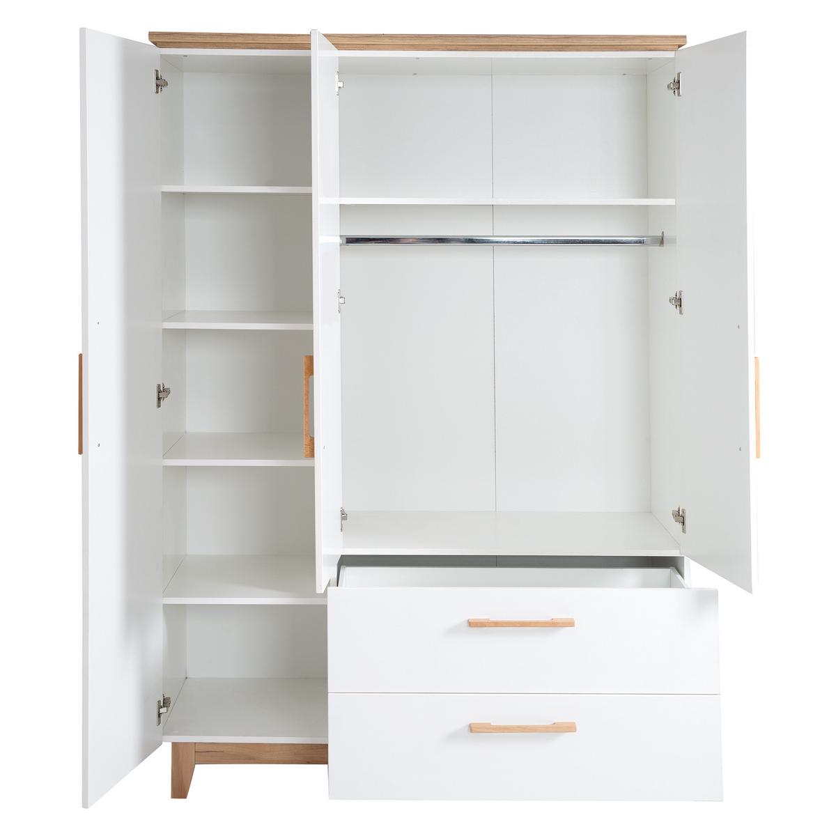 BABYZIMMER-SET Finn 3-teilig - Weiß, Holzwerkstoff (76/82.5/144cm) - Roba