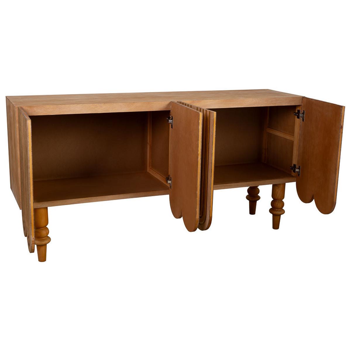 SIDEBOARD aus Holz 160x42x81 cm - Goldfarben, Holz (160/81/42cm) - Wanderlust