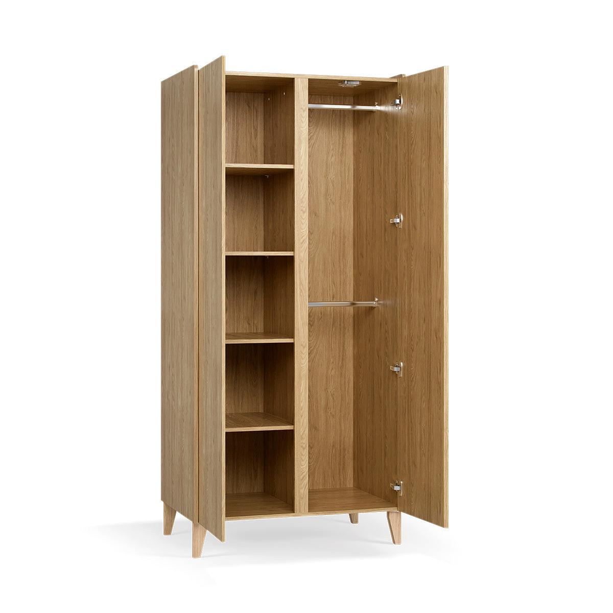 SCHRANK 2 Türen Muve Holz - Braun, Holzwerkstoff (94/204/60cm) - Petits-meubles