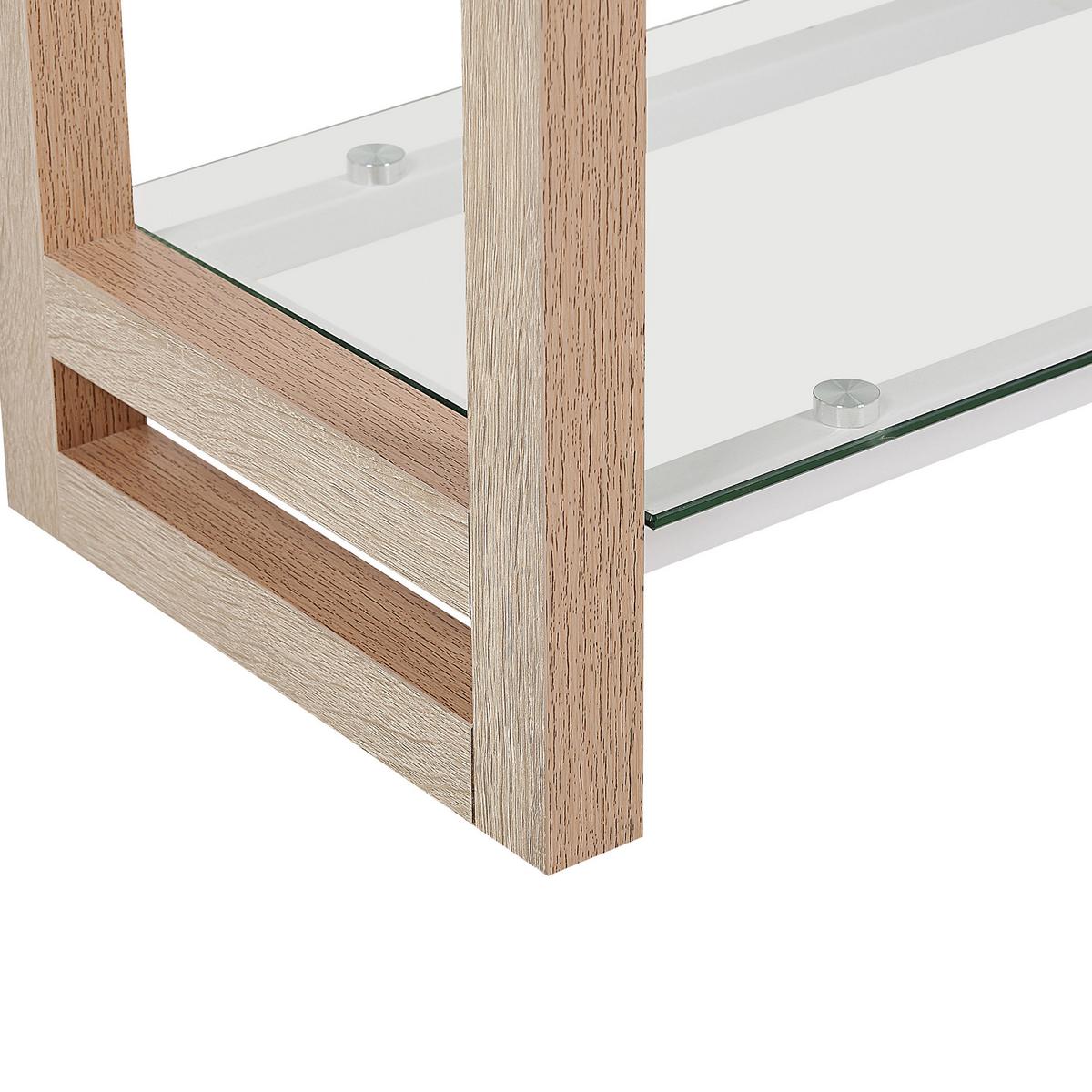BÜCHERREGAL 4 Fächer Jenks - Weiß, Holzwerkstoff (68/152/30cm) - Beliani