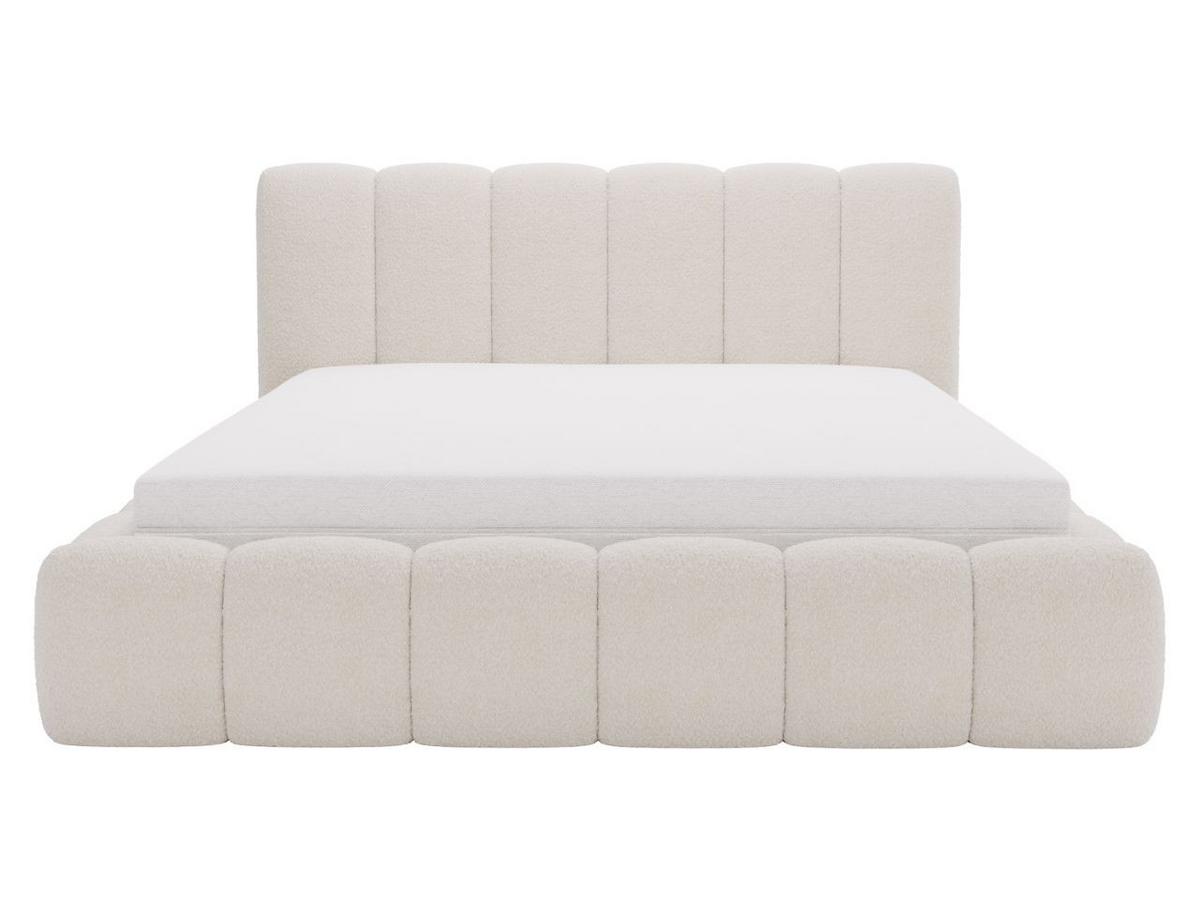 POLSTERBETT Cloud 200x200 Bouclé-Stoff Beige - Beige, Textil (200/200cm) - Graingold